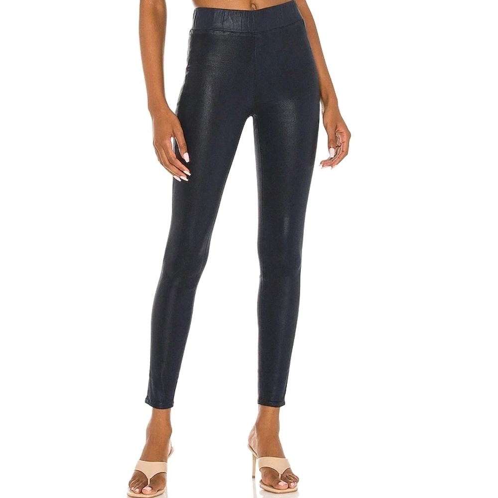 L AGENCE Rochelle Pull On Coated Leather Look Leggings Xs